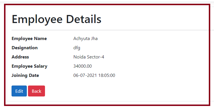 CRUD Operations In ASP.NET Core MVC (.NET 5.0)